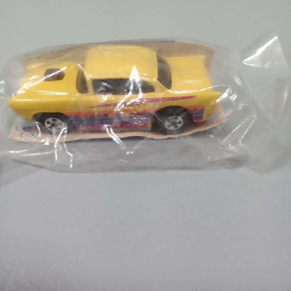 Vintage 1990 Hot Wheels McDonald Happy Meal California Custom 55 Chevy Yellow #1